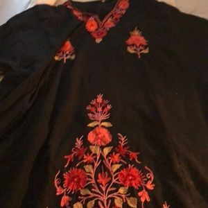 Hand embroidered caftan/kaftan